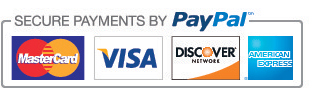 We accept PayPal and major credit cards